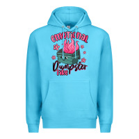 Ocean Blue emotional dumpster fire Premium Hoodie - MaliasSmallBusiness