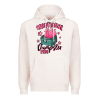 Pale Pink emotional dumpster fire Premium Hoodie - MaliasSmallBusiness