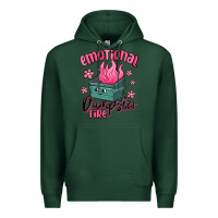 Sports Green emotional dumpster fire Premium Hoodie - MaliasSmallBusiness