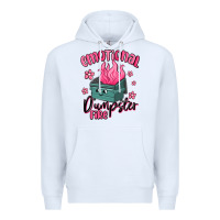 White emotional dumpster fire Premium Hoodie - MaliasSmallBusiness