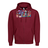 Burgundy risen indeed Zipper Hoodie - RacoonDesign