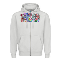 Dove Grey risen indeed Zipper Hoodie - RacoonDesign