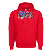 Red risen indeed Zipper Hoodie - RacoonDesign