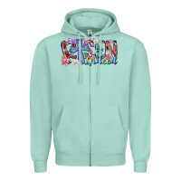 Seafoam risen indeed Zipper Hoodie - RacoonDesign