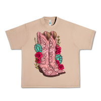 Burro floral cowgirl boots Urban Heavy Tee - texasbilliewilder