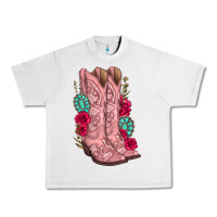 Lunar Rock floral cowgirl boots Urban Heavy Tee - texasbilliewilder