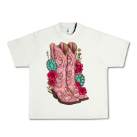 Pistachio floral cowgirl boots Urban Heavy Tee - texasbilliewilder