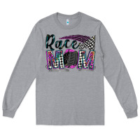 Heather Grey race mom Long Sleeve Tee - Zillion Design Studio