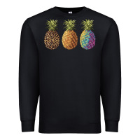 Black pineapples leopard tie dye summer Premium Sweatshirt - Artiststas