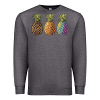 Charcoal Heather pineapples leopard tie dye summer Premium Sweatshirt - Artiststas