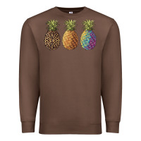Chestnut pineapples leopard tie dye summer Premium Sweatshirt - Artiststas