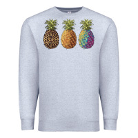Heather Grey pineapples leopard tie dye summer Premium Sweatshirt - Artiststas