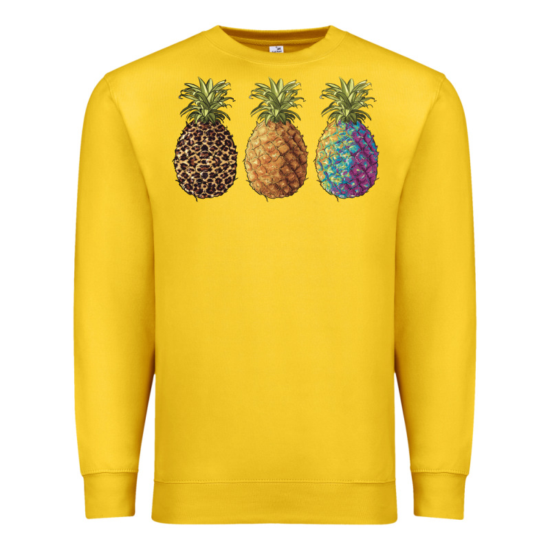 Pineapples Leopard Tie Dye Summer Premium Sweatshirt by Artiststas | Teevron