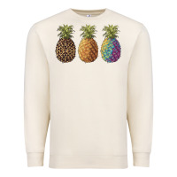 Sandshell pineapples leopard tie dye summer Premium Sweatshirt - Artiststas