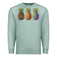 Seafoam pineapples leopard tie dye summer Premium Sweatshirt - Artiststas