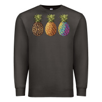 Smoke pineapples leopard tie dye summer Premium Sweatshirt - Artiststas
