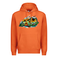 Carrot Kentucky map sunflower cactus serape Premium Hoodie - RanaPortraitStore