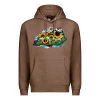 Chestnut Kentucky map sunflower cactus serape Premium Hoodie - RanaPortraitStore