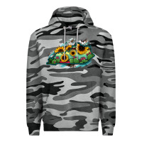 Slate Camo Kentucky map sunflower cactus serape Premium Hoodie - RanaPortraitStore