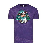 Cloud Purple winter i'm udderly freezing baby cow Vintage Tee - MaliasSmallBusiness