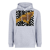 Heather Grey racing glitter leopard Heavyweight Hoodie - JahusDesignShop