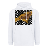 White racing glitter leopard Heavyweight Hoodie - JahusDesignShop