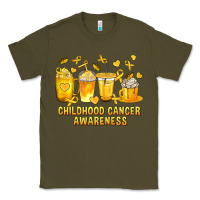 Army Green Childhood Cancer Awareness Coffee Cups Classic Tee - texasbilliewilder