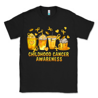 Black Childhood Cancer Awareness Coffee Cups Classic Tee - texasbilliewilder
