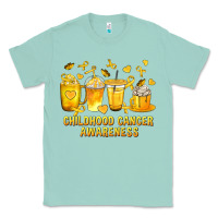 Seafoam Childhood Cancer Awareness Coffee Cups Classic Tee - texasbilliewilder