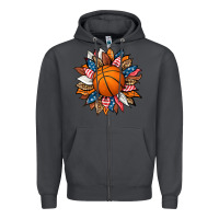 Smoke basketball sunflower Zipper Hoodie - HRA Design Shop