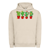 Pigment French Oak Christmas Cactuses Urban Hoodie - MaliasSmallBusiness