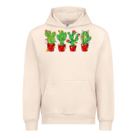 Sandshell Christmas Cactuses Urban Hoodie - MaliasSmallBusiness