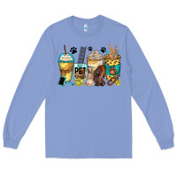 Colony Blue pet groomer coffee cups Long Sleeve Tee - Zillion Design Studio