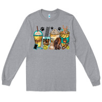 Heather Grey pet groomer coffee cups Long Sleeve Tee - Zillion Design Studio