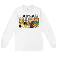 White pet groomer coffee cups Long Sleeve Tee - Zillion Design Studio