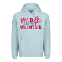 Blue Mist my dog is my valentine Premium Hoodie - MaliasSmallBusiness