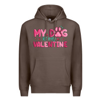 Coffee my dog is my valentine Premium Hoodie - MaliasSmallBusiness