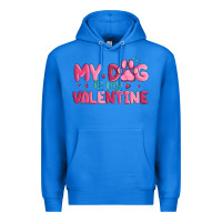 True Royal my dog is my valentine Premium Hoodie - MaliasSmallBusiness