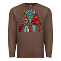 Chestnut cross and christmas trees Premium Sweatshirt - AdoDesignShop