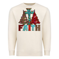 Sandshell cross and christmas trees Premium Sweatshirt - AdoDesignShop