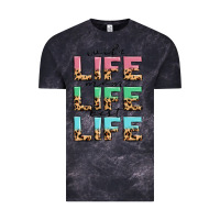 Cloud Black wife life mom life best life Vintage Tee - MaliasSmallBusiness