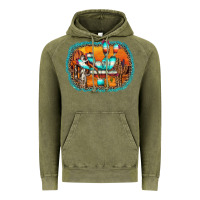 Vintage Olive western cactus Vintage Hoodie - AdoDesignShop