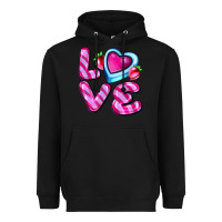 Black love with strawberry candy Heavyweight Hoodie - AdoDesignShop