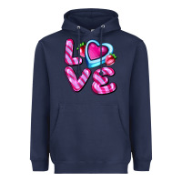 Navy love with strawberry candy Heavyweight Hoodie - AdoDesignShop