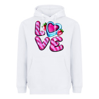 White love with strawberry candy Heavyweight Hoodie - AdoDesignShop