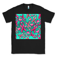 Black Cancer Ribbon with Heart Classic Tee - texasbilliewilder