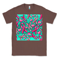 Chestnut Cancer Ribbon with Heart Classic Tee - texasbilliewilder