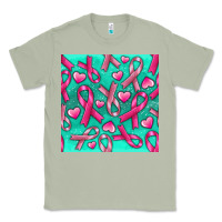 Matcha Cancer Ribbon with Heart Classic Tee - texasbilliewilder