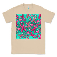 Mushroom Cancer Ribbon with Heart Classic Tee - texasbilliewilder