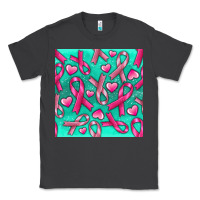 Smoke Cancer Ribbon with Heart Classic Tee - texasbilliewilder